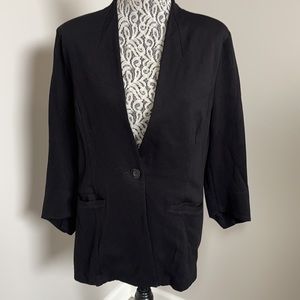 Cabi black ponte blazer